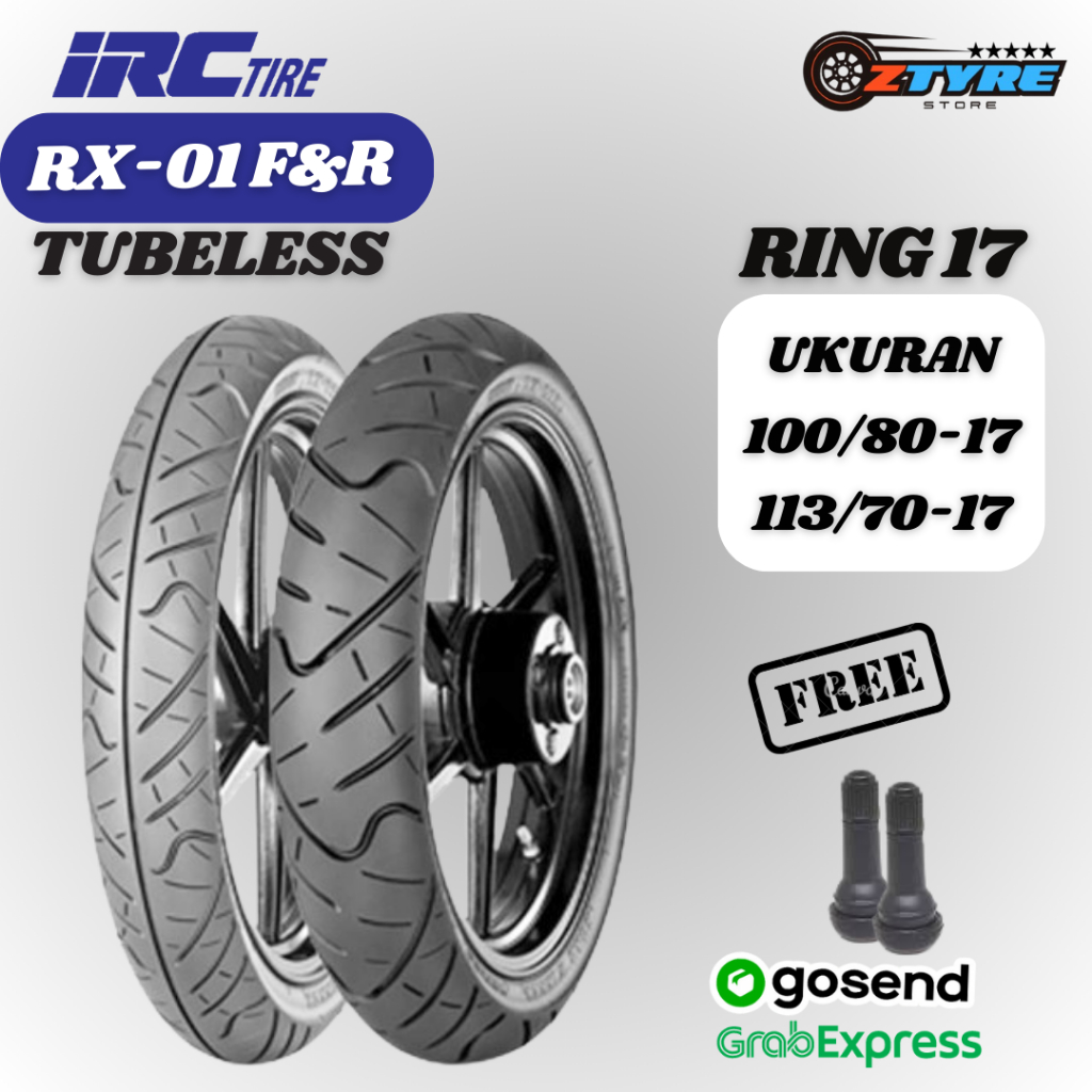 Ban CBR 150 IRC RX-01 100/80-17 130/70-17 depan belakang paket sepasang TUbeless