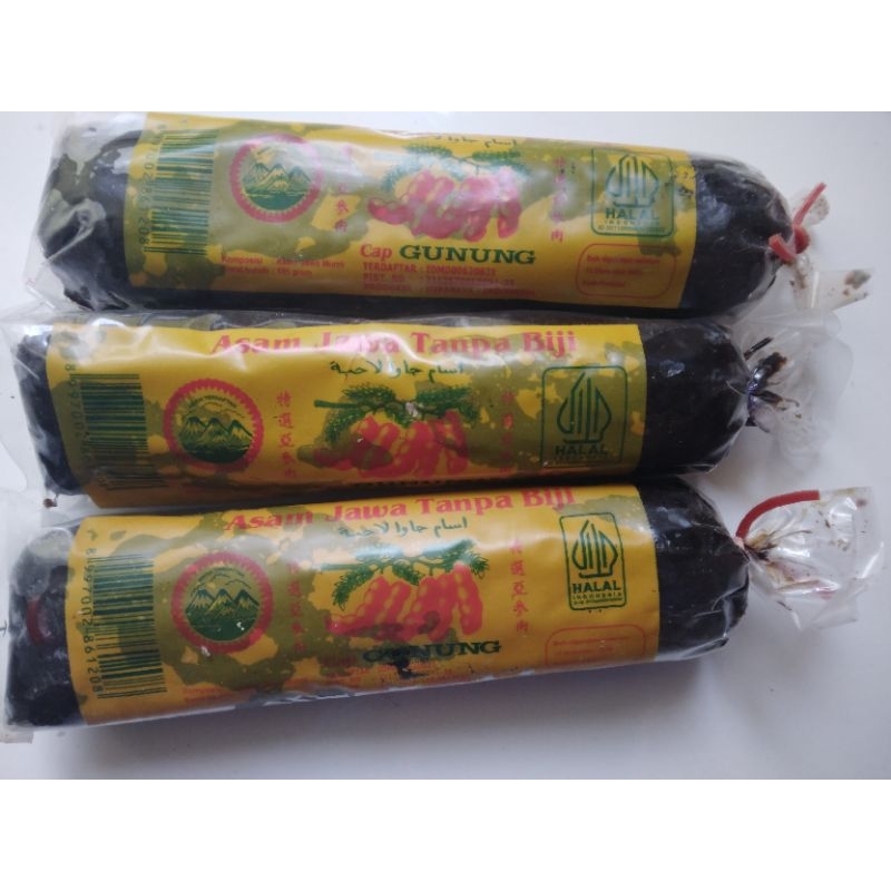 

Asem Jawa Tanpa Biji Cap Gunung Kemasan 150 Gram