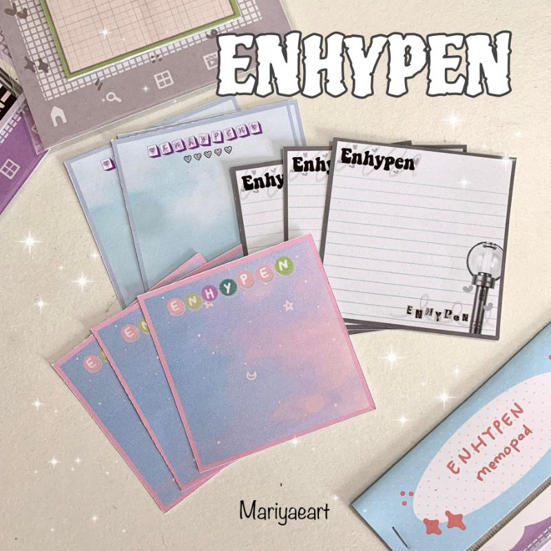 

Mariyaeart - Enhypen Memo sheet | enhypen memopad kpop buku korea jurnal kpop | stickynote kpop | memopad korean | journaling korean | seventeen enhypen memo