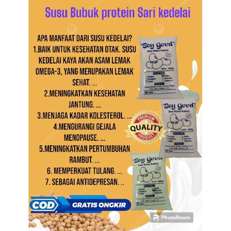 

Susu Kedelai Bubuk kemasan 1kg (sudah manis)