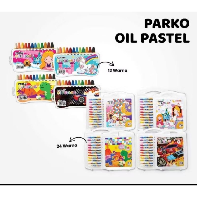 

GREEBEL Krayon minyak Parko Oil pastels 12 & 24 colors Murah