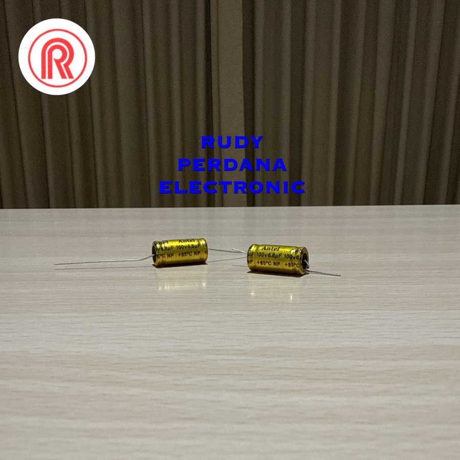 KAPASITOR ELCO ELKO 6.8UF 100V 6.8 UF 100 VOLT NP NON POLAR