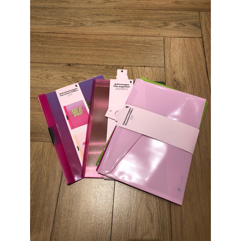 

[FLYING TIGER] File Organizer Ukuran A4 Tempat Dokumen Lucu Warna Pink Bahan Plastik
