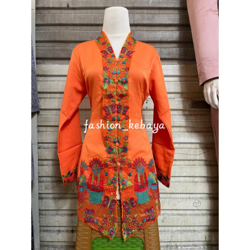 atasan kebaya ondel-ondel premium lengan panjang kebaya kerja/kantor