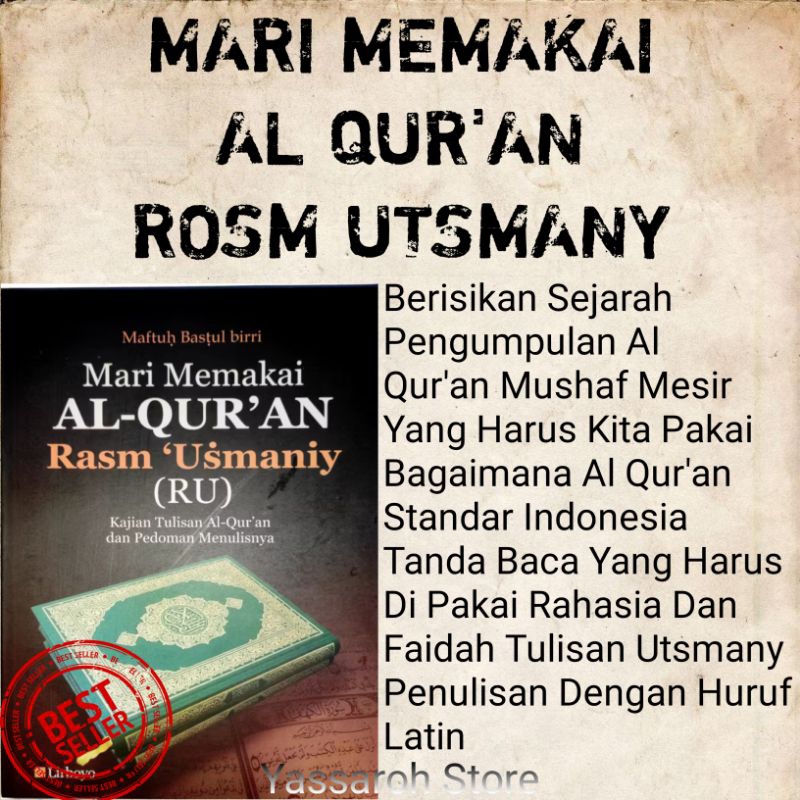 MARI MEMAKAI AL QUR'AN ROSM UTSMANY Utsmani lirboyo kediri Lirboyo Kediri