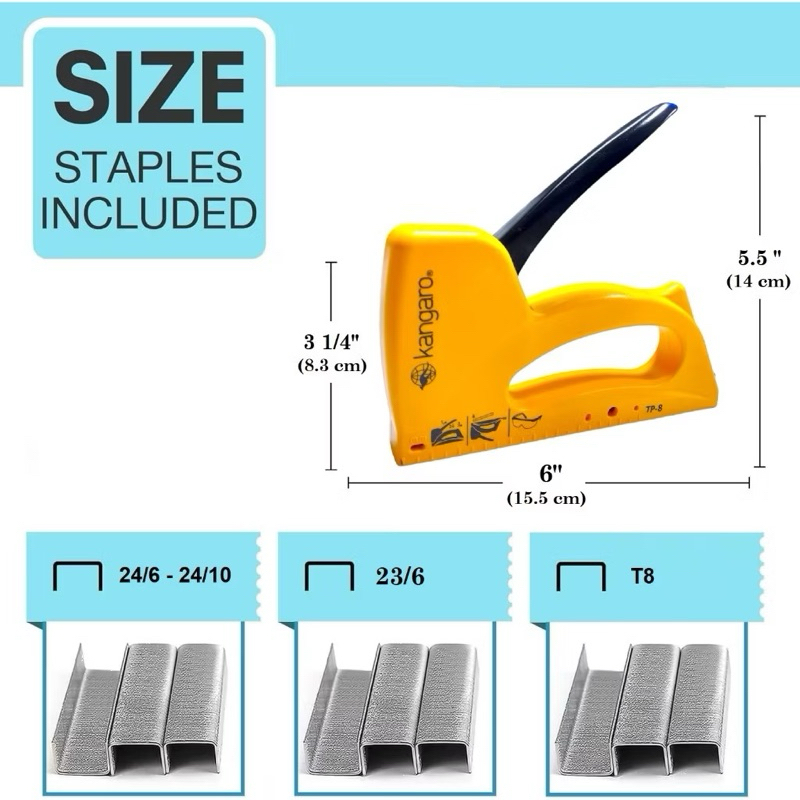 

KANGARO TP8 / TP-8 Gun Tacker | Stapler | Staples | Hekter