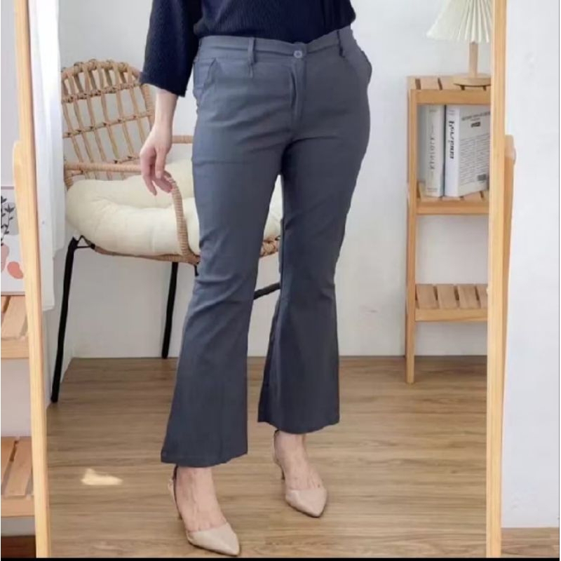 celana cutbray wanita celana cutbray kantor wanita bahan katun premium