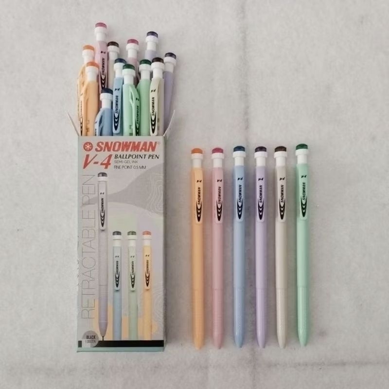 

Balpoint Snowman V-4 0.6 (per lsn isi 12)