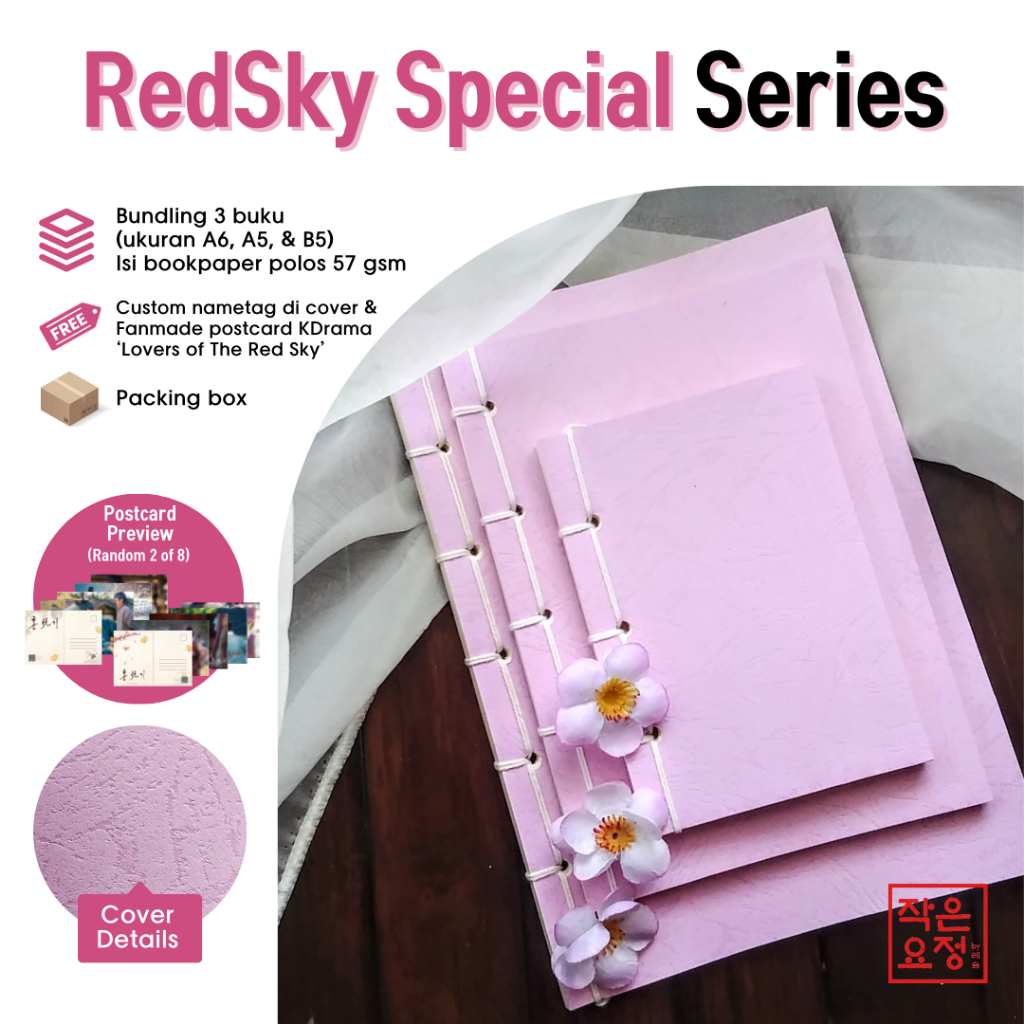 

[SPECIAL] Korean Joseon Notebook - Lovers of The Red Sky Series by Little Fairy