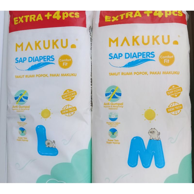 MAKUKU COMFORT FIT JUMBO/PAMPERS MAKUKU/MAKUKU JUMBO/LOUISA DIAPERS/TERMURAH