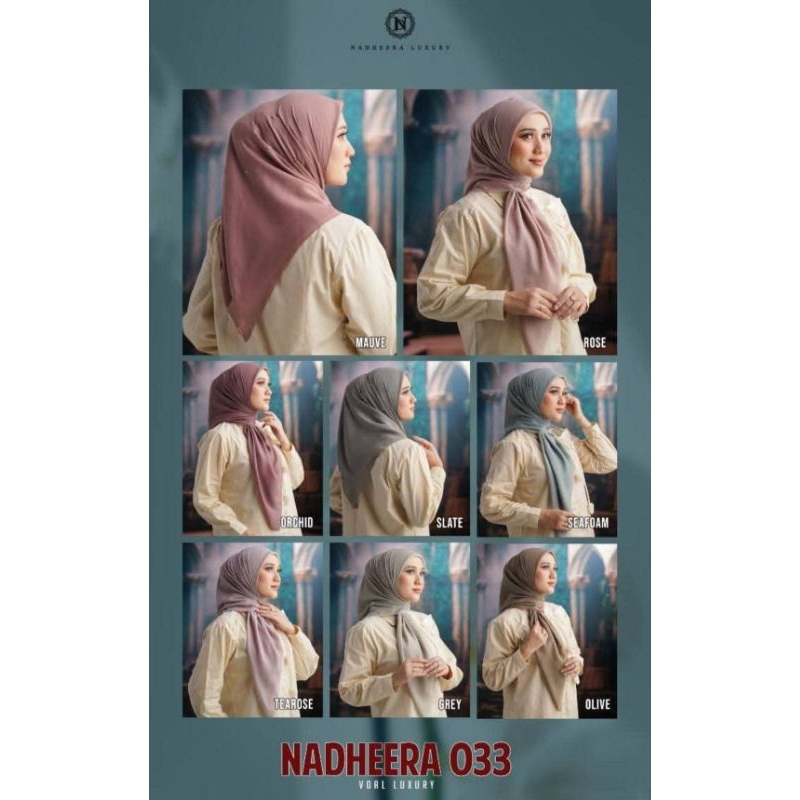 Hijab Segi Empat Nadheera N033 By Nadheera Luxury