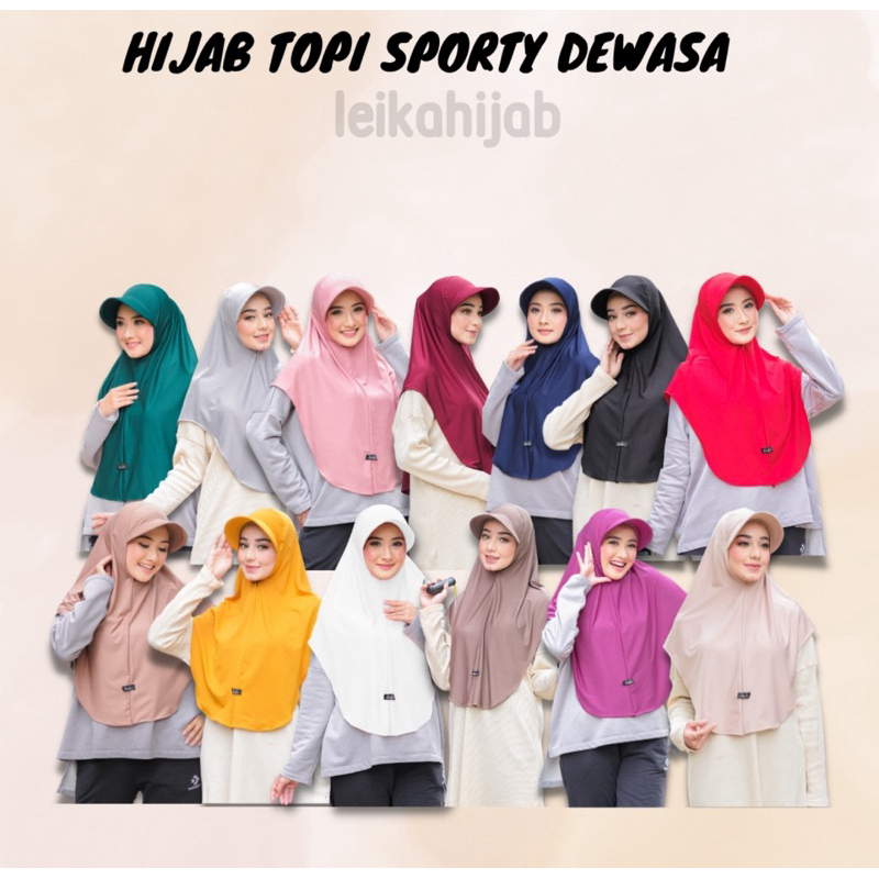 Leika Hijab Topi Sporty Hijab Olahraga