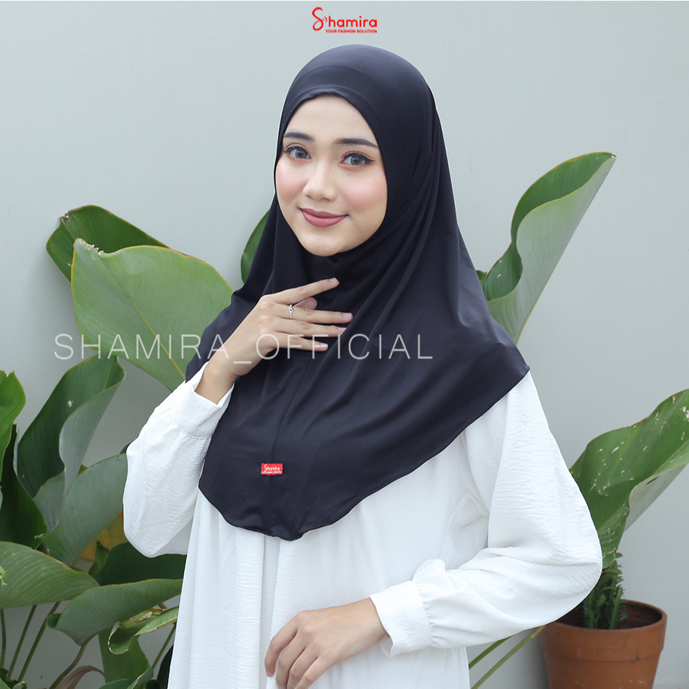 SHAMIRA - Jilbab Instan Bergo Zaida Jersey Non Pet I Hijab Bergo Malay Jersey Premium By Shamira Off