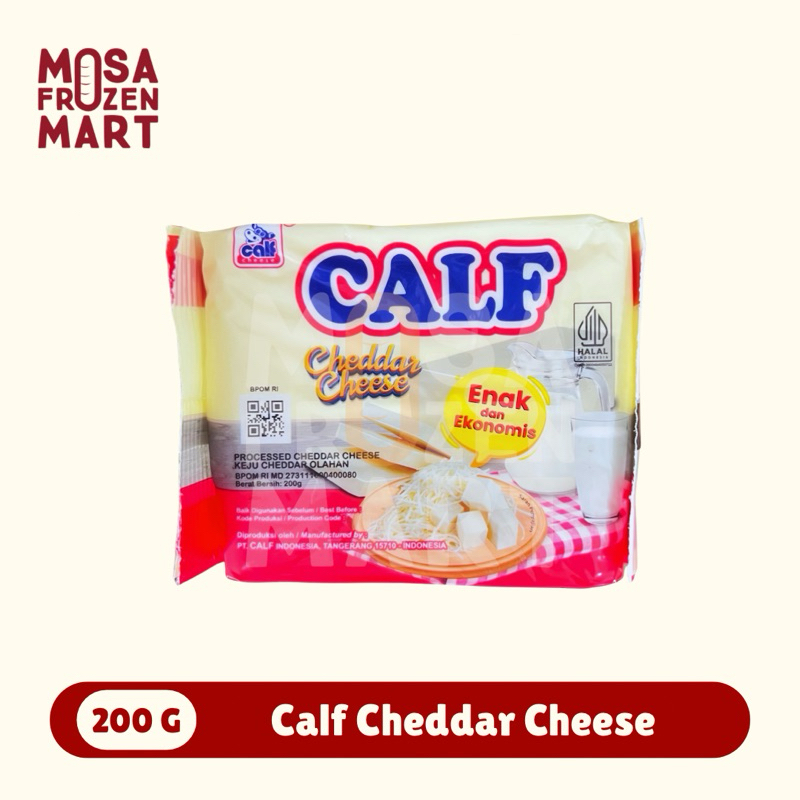 

Calf Cheddar Cheese 200 G | Keju Parut