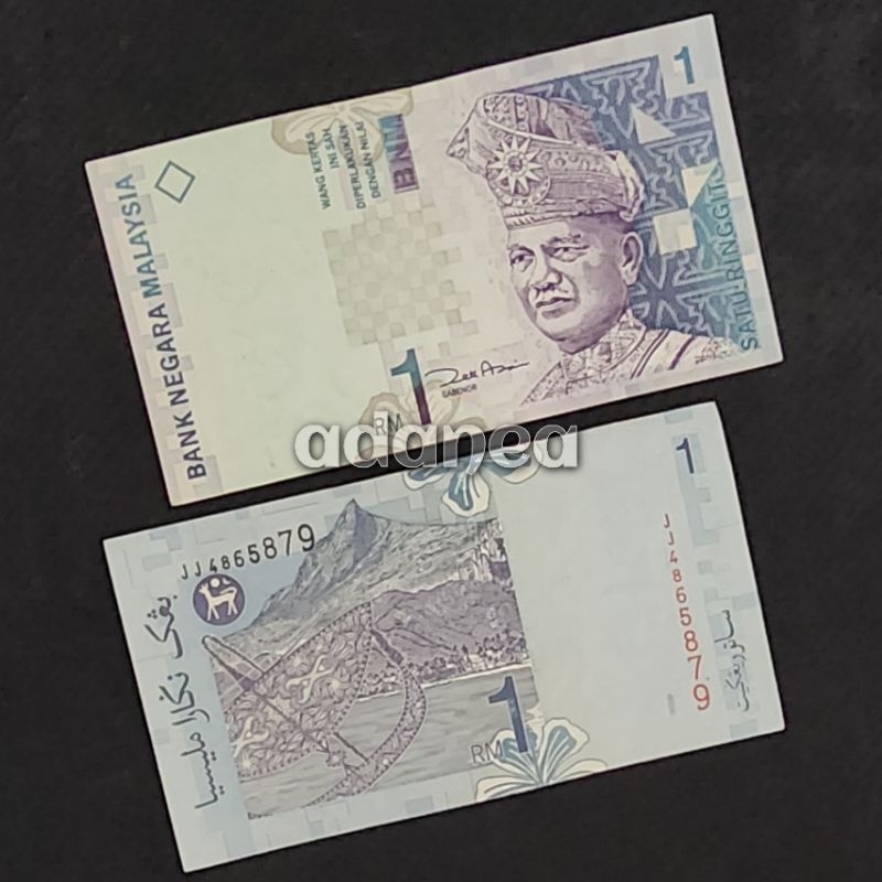Uang Asing Malaysia Ringgit Pecahan 1 Ringgit Kertas