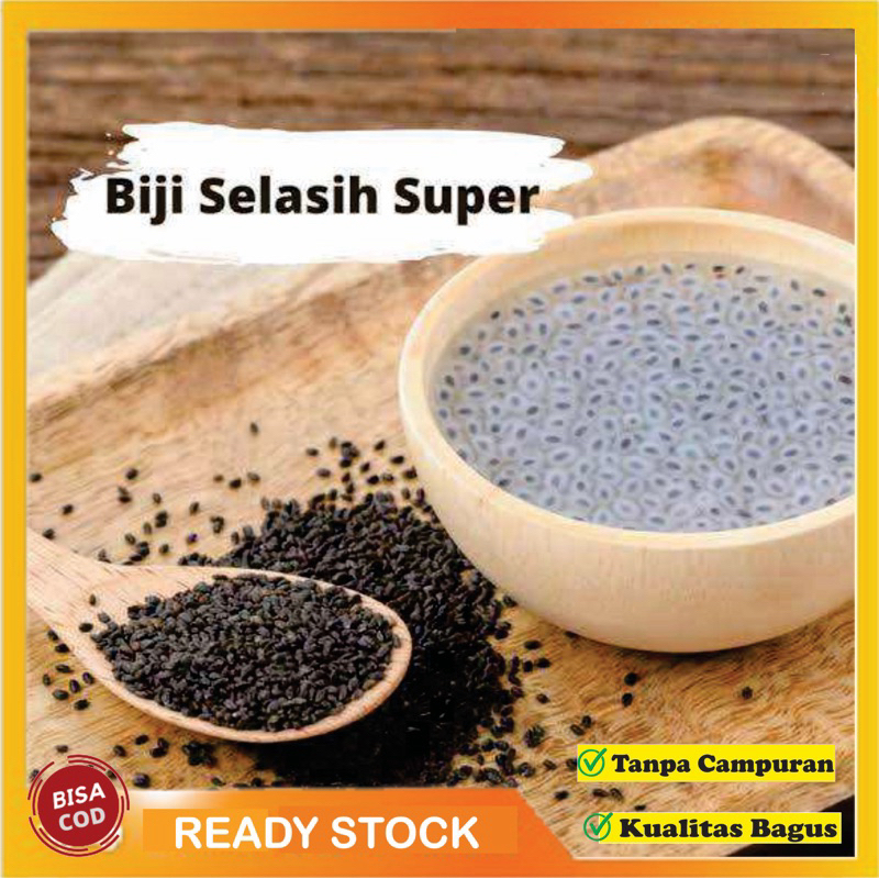 

100gr Biji Selasih / Basil Seed / Selasih Besar & Bersih / Rempah Jsr
