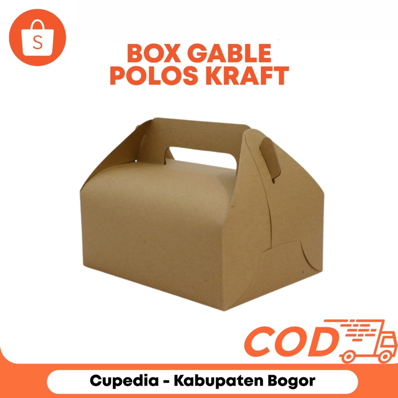 

Box Gable Polos Kraft Murah | Kotak Hampers Bahan Kraft | Kemasan Jinjing UMKM Ramah Lingkungan