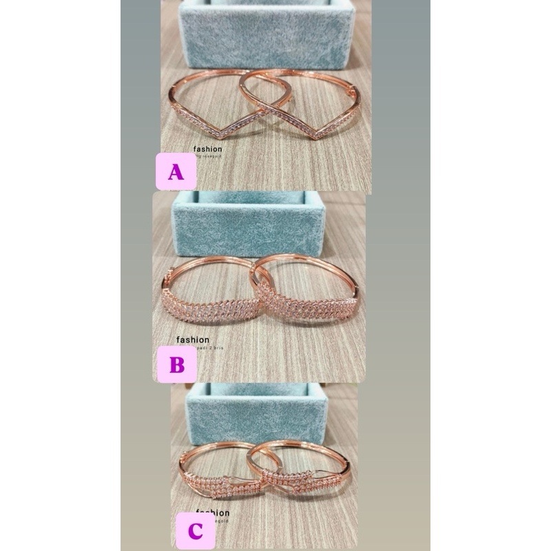 Gelang tura berlian replika berlian suasa medan