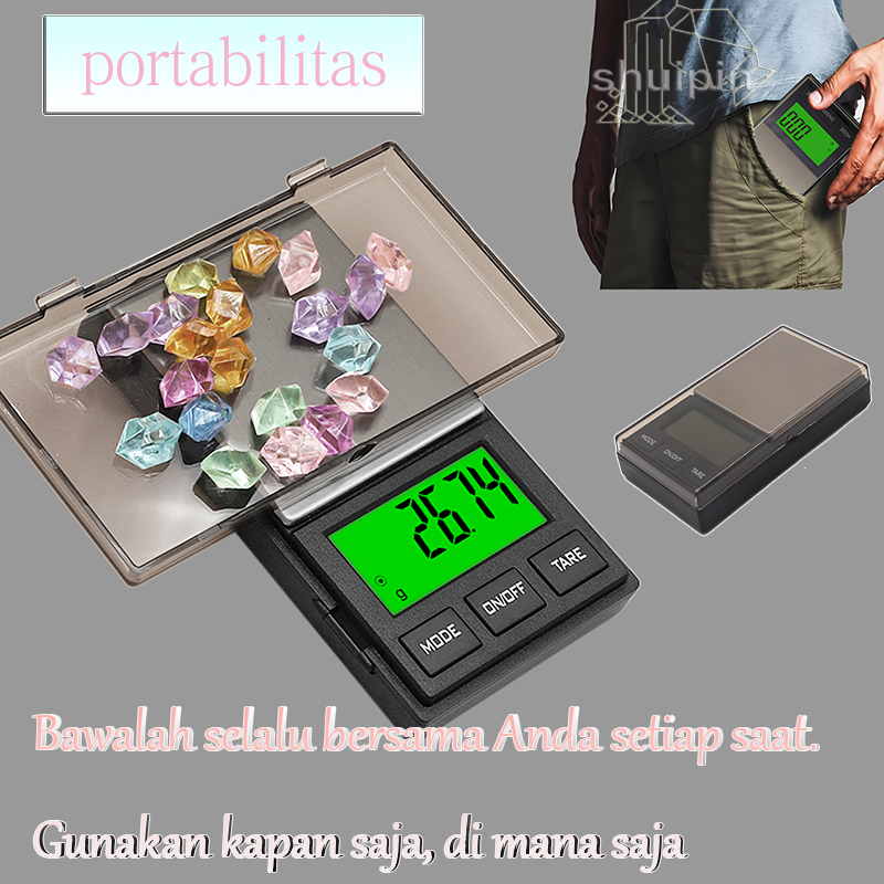 Penimbangan perhiasan/penimbangan portabel mini/penimbangan emas/penimbangan saku