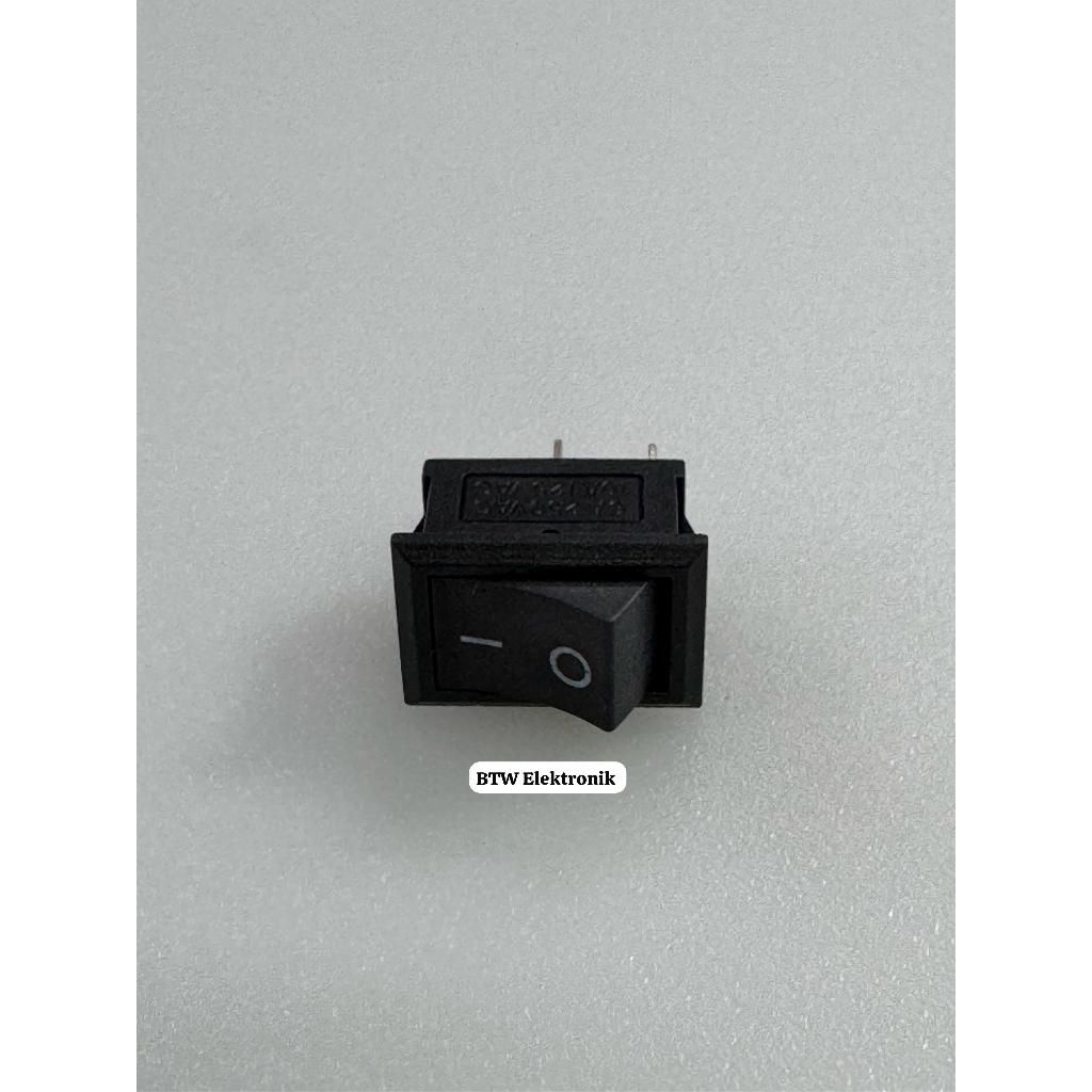 Switch Saklar 2 Pin / 2 Kaki Kecil Hitam