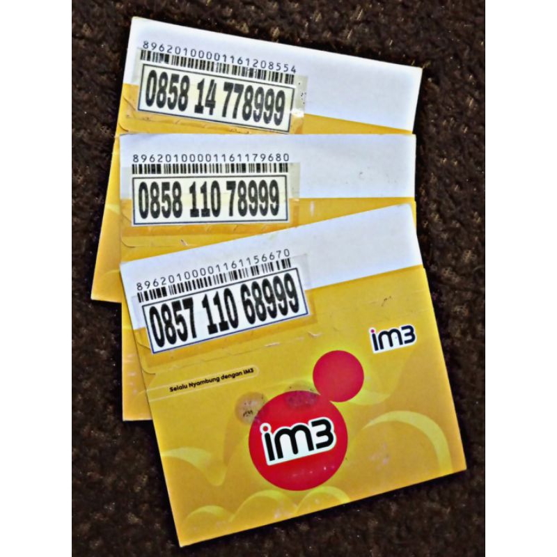 Nomor cantik kartu im3 angka Rapi Ekor Triple hoki 777 888 999 000 Nomor cantik kartu Im3 Ekor Tripl