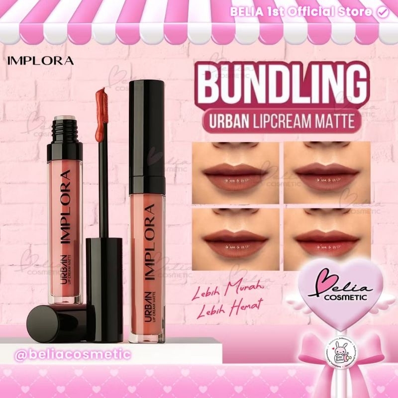 IMPLORA BUNDLING PAKET OMBRE LIPS LIP CREAM
