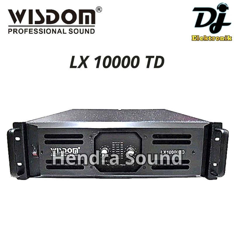 WISDOM ● LX 10000 TD / LX10000TD - Power Amplifier (2 channel)
