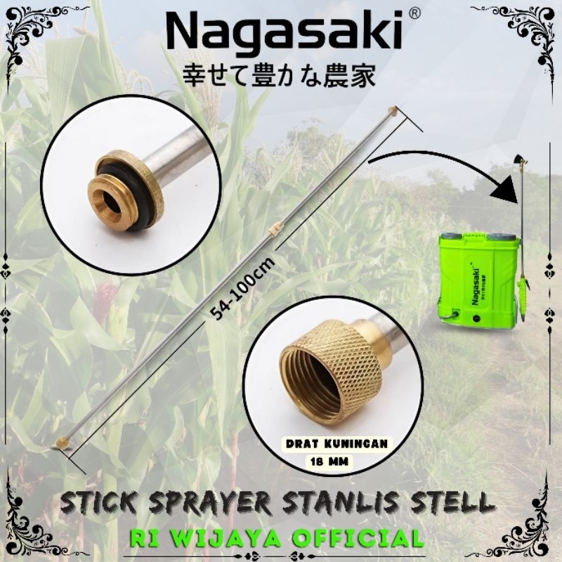 STIK SPRAYER STANLIS PREMIUM DRAT KUNINGAN / STIK SPRAYER NAGASAKI / STIK TANGKI SEMPROT