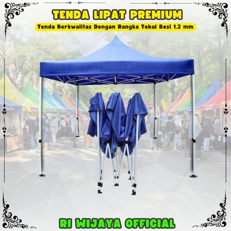 RANGKA TENDA TENDA LIPAT METIC (HANYA RANGKA TANPA ATAP) / TENDA LIPAT RANGKA BESI / TIANG TENDA JUA