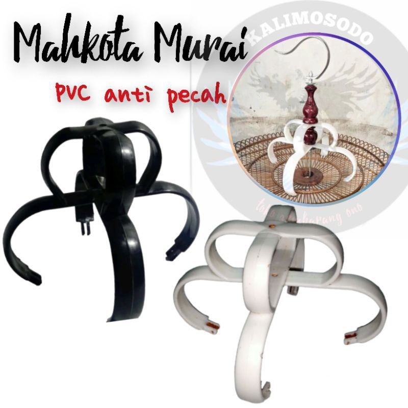 Mahkota sangkar burung murai aksesoris kandang bahan PVC tebal