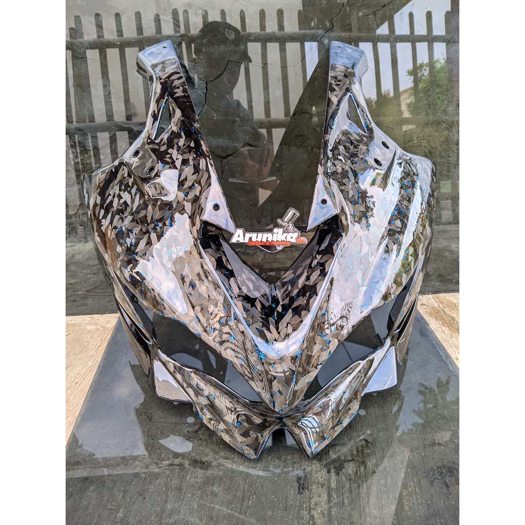 tameng zx25r carbon forged