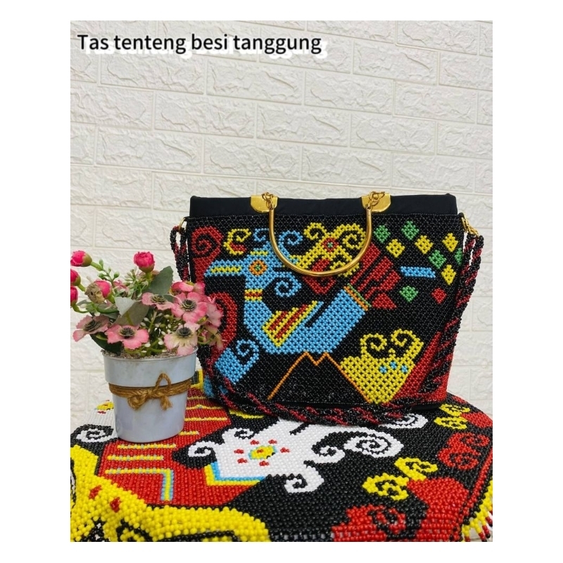 TAS TENTENG MANIK TANGGUNG - TAS MANIK KHAS KALTIM - TAS MANIK DAYAK