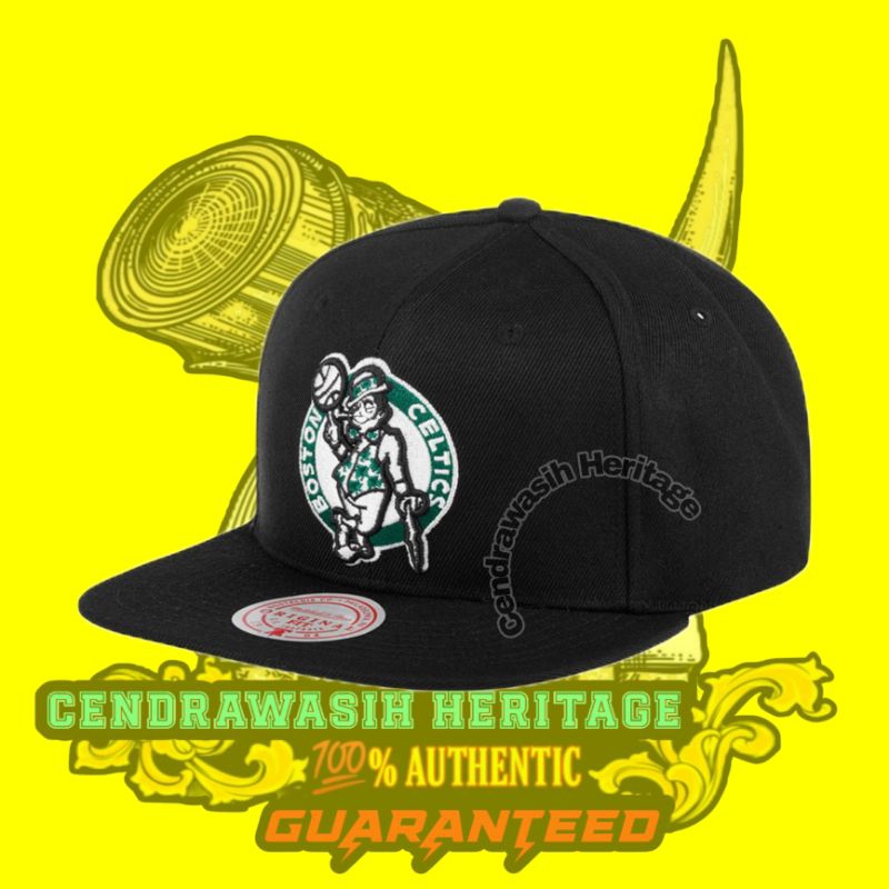 Mitchell And Ness Nba Boston Celtics Top Spot Snapback Hat 100% Authentic