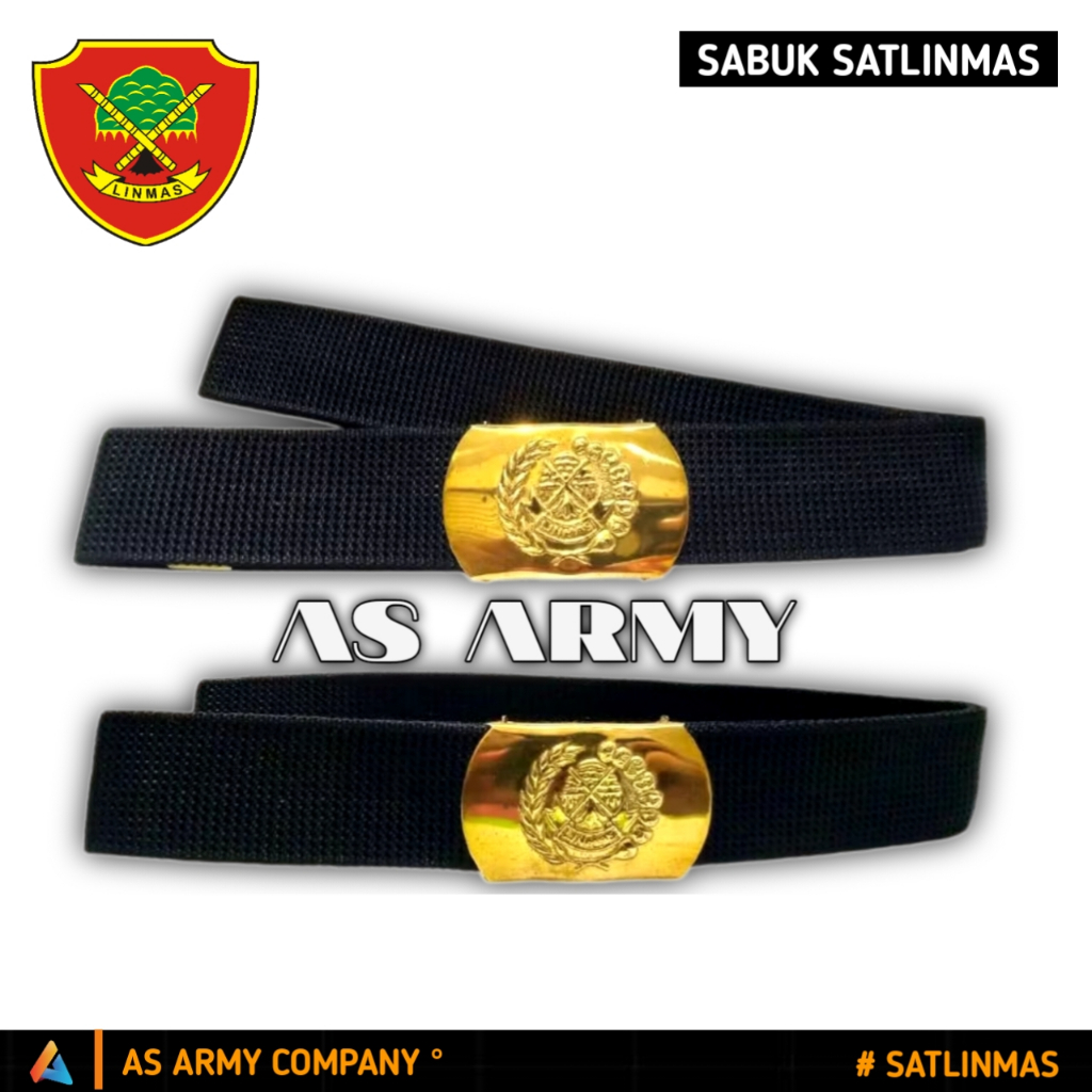 Sabuk Linmas Terbaru Ikat Pinggang Linmas Sabuk Linmas Tali Hitam