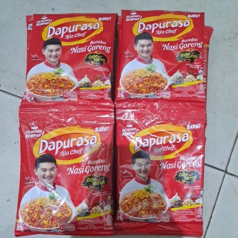 

dapurasa ala chef Bumbu nasi goreng 20gr 1 renteng isi 10