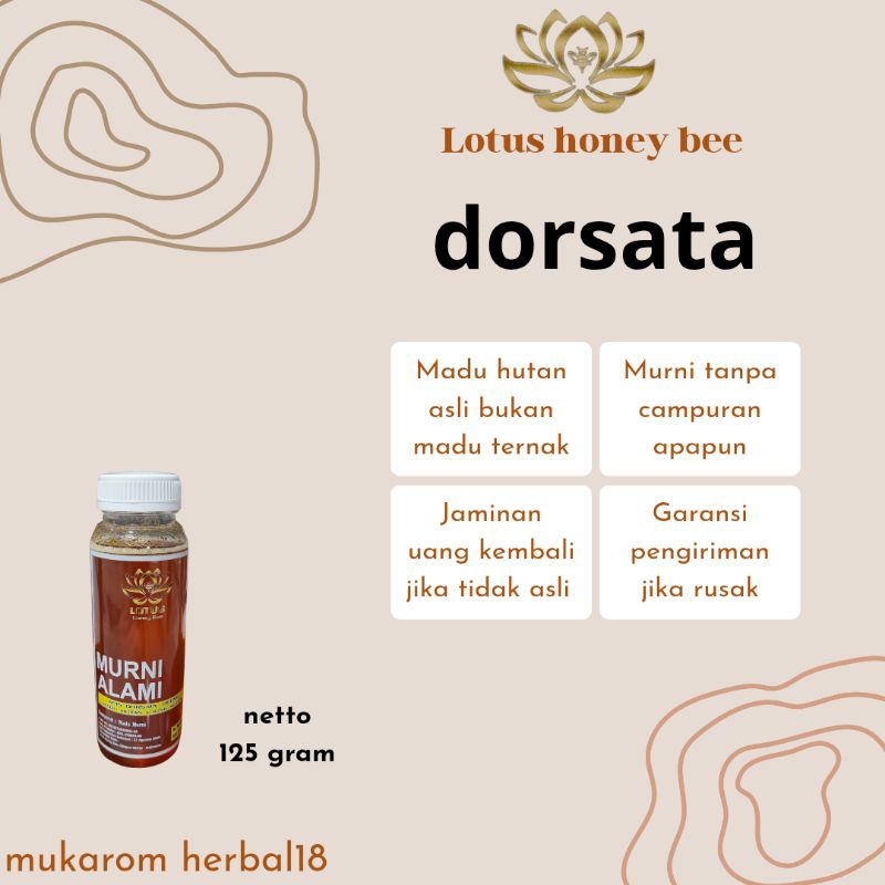 

Madu murni asli 100% dari hutan ujung kulon banten lotus honey bee dorsata 125gram