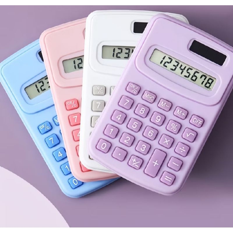 

[AJS] Kalkulator Mini 8 Digit/Calculator Saku Sekolah Warna Warni Lucu
