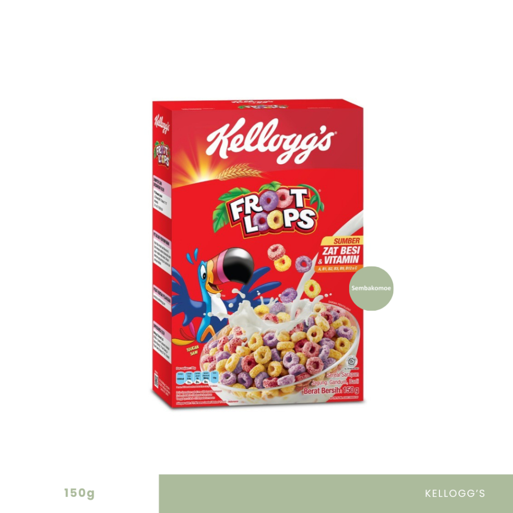 

Kellogg's Cereal Froot Loops / Froot Loops / Sereal / sarapan pagi