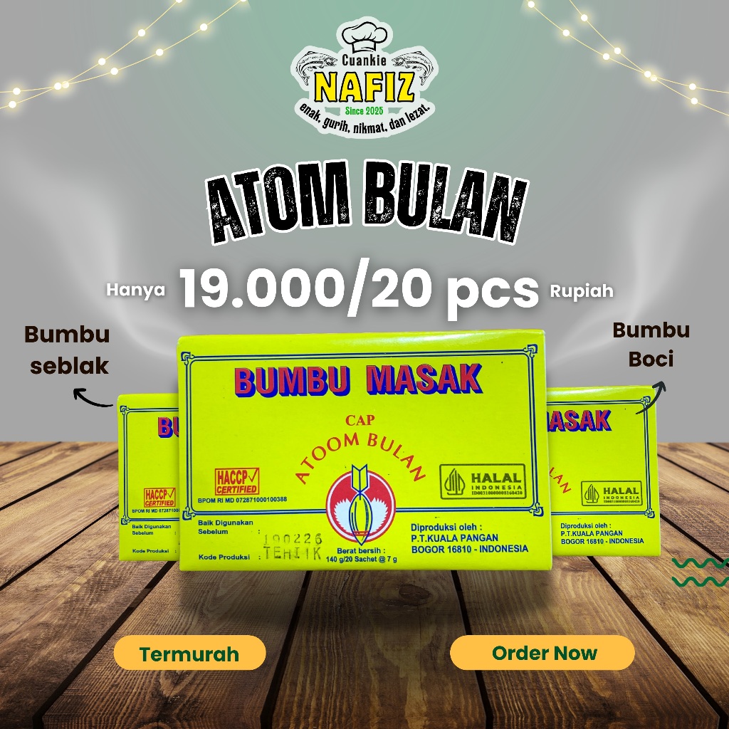

ATOM BULAN - Bumbu Seblak/Boci/Penyedap Rasa