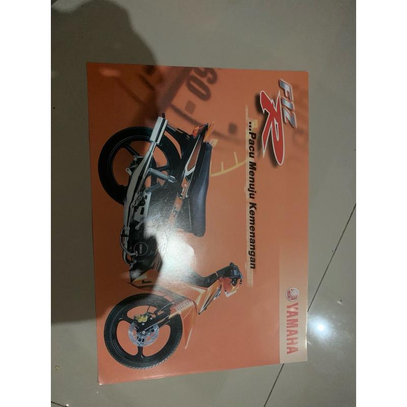 Poster brosur katalog flyer jadul lawas Yamaha F1ZR Force 1ZR 2002