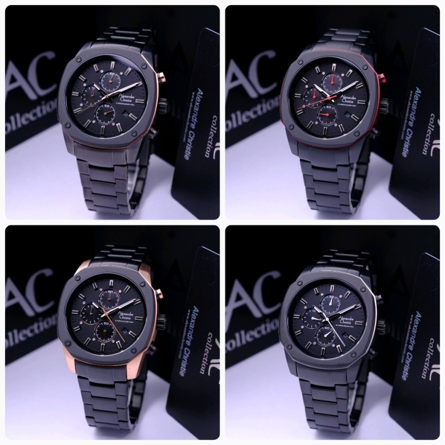 jam tangan pria alexandre christie original - Alexandre Christie Pria 6658 Original - Jam Tangan AC 
