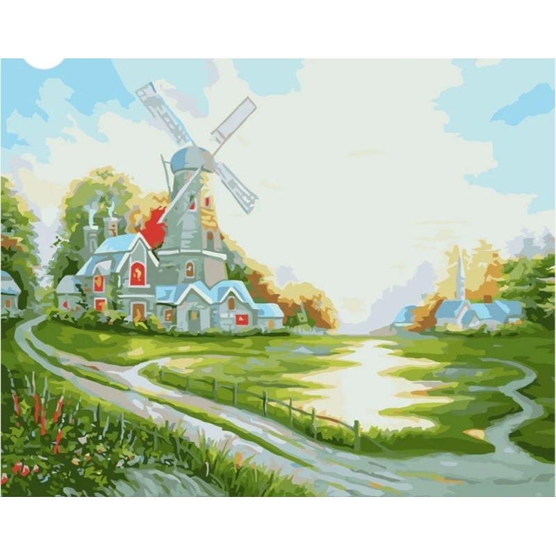 

Canvas Paint By Number Kit Digital Oil Painting DIY Lukisan 40 x 50 Seri B