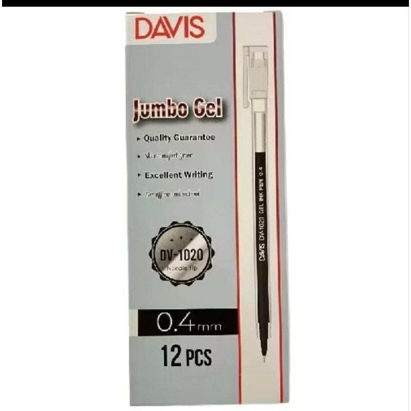 

<Beke Stationery> DAVIS GEL INK DV-1020 NEEDLE TIP 0.4MM / PULPEN GEL INK / PULPEN /PEN / PENA /ALAT TULIS (12PCS)
