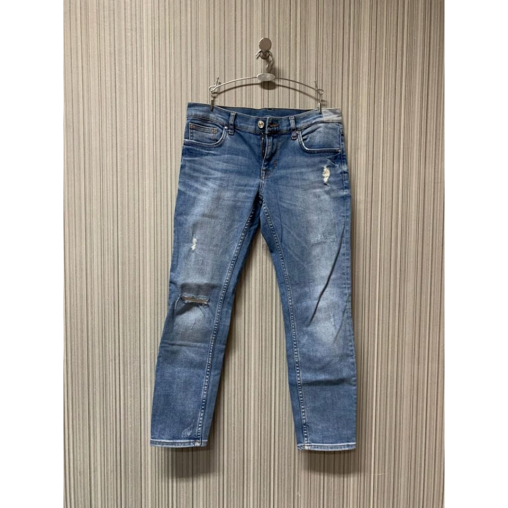 Preloved ZARA Jeans Denim Blue Ripped