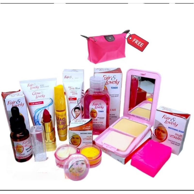 Fair And Lovely 1 Paket Lengkap Glowing Asli Lengkap Fair And Lovely Fair & Lovely FREE Tas Kosmetik