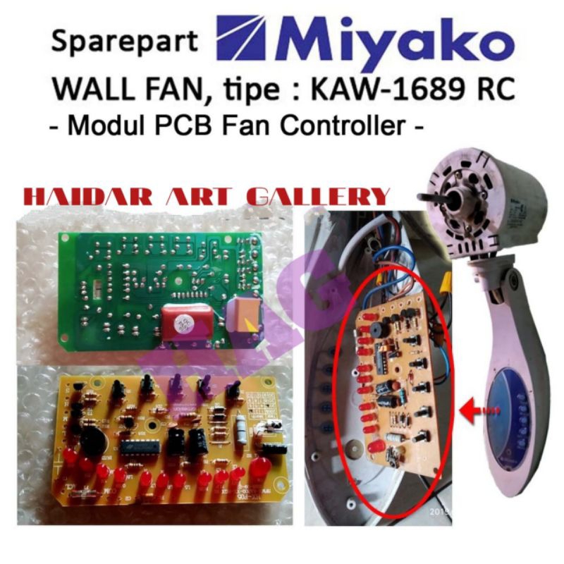 Modul kipas angin miyako 3 in 1 //Mesin remot kipas angin miyako 3in1