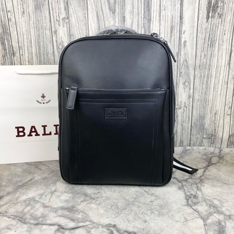 RANSEL BAGPACK PRIA B'L1 5102 BLACK LEATHER MIROR