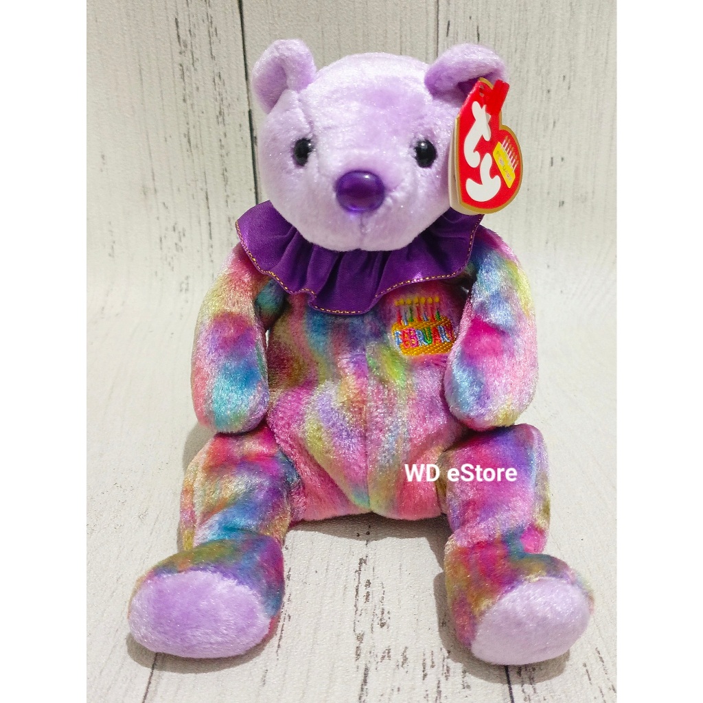 Boneka Birthday Teddy Bear Ty Beanie Baby, February