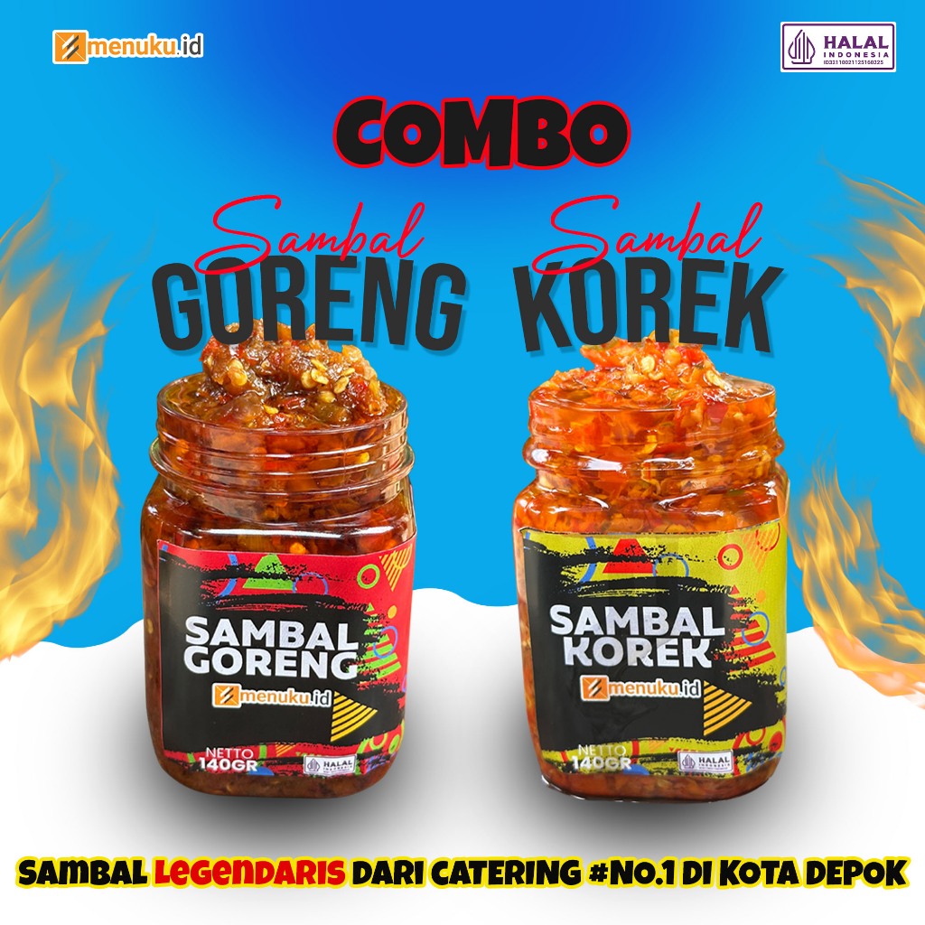 

Combo Sambal Goreng Terasi & Sambal Bawang Korek – Menukuid | Pedas, Instan, Siap Santap