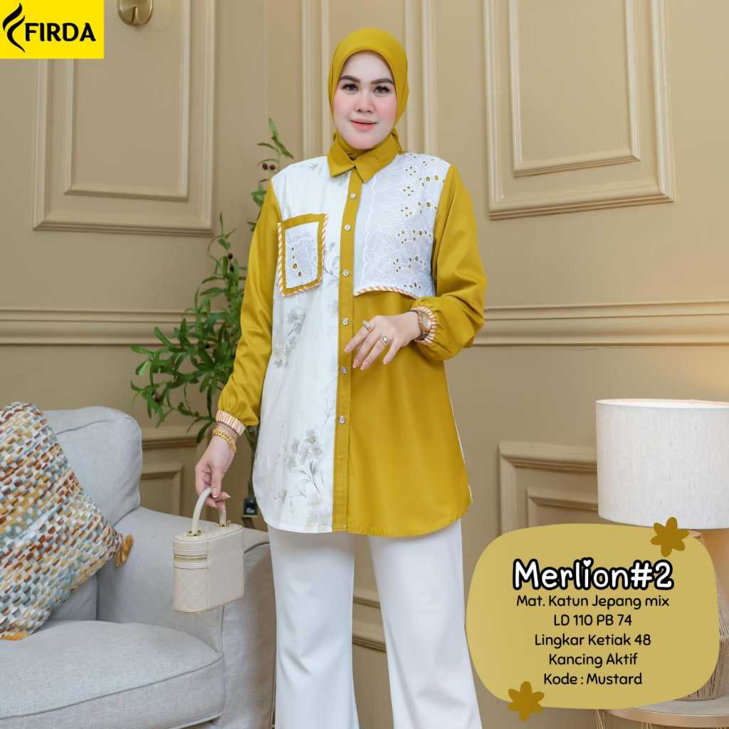 BLOUSE KATUN JEPANG HQ LD 110 KOMBINASI MOTIF BUNGA